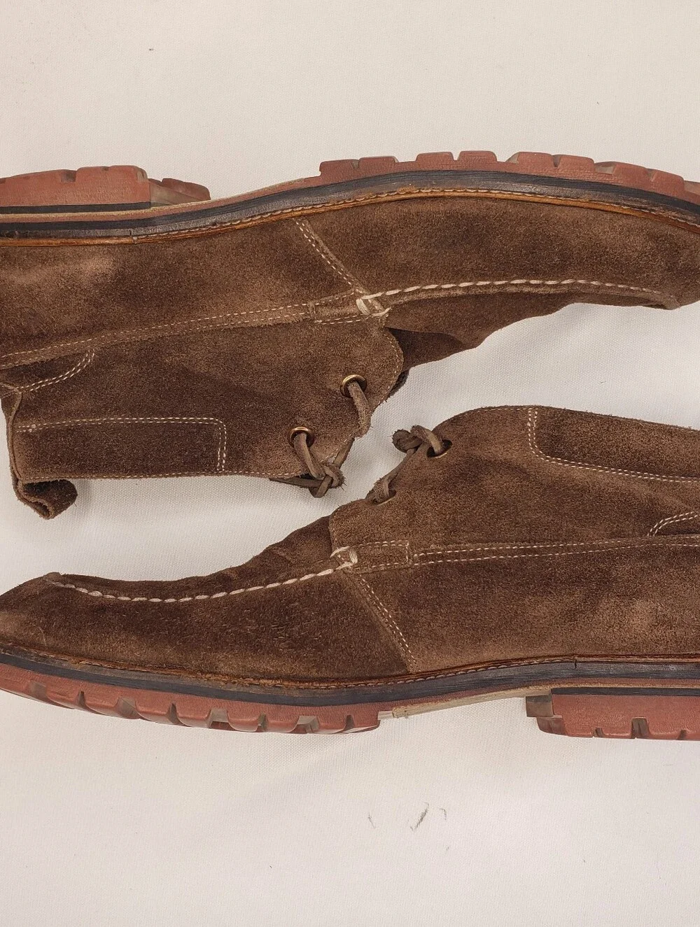 John Varvatos Brown Suede Chukka Boots